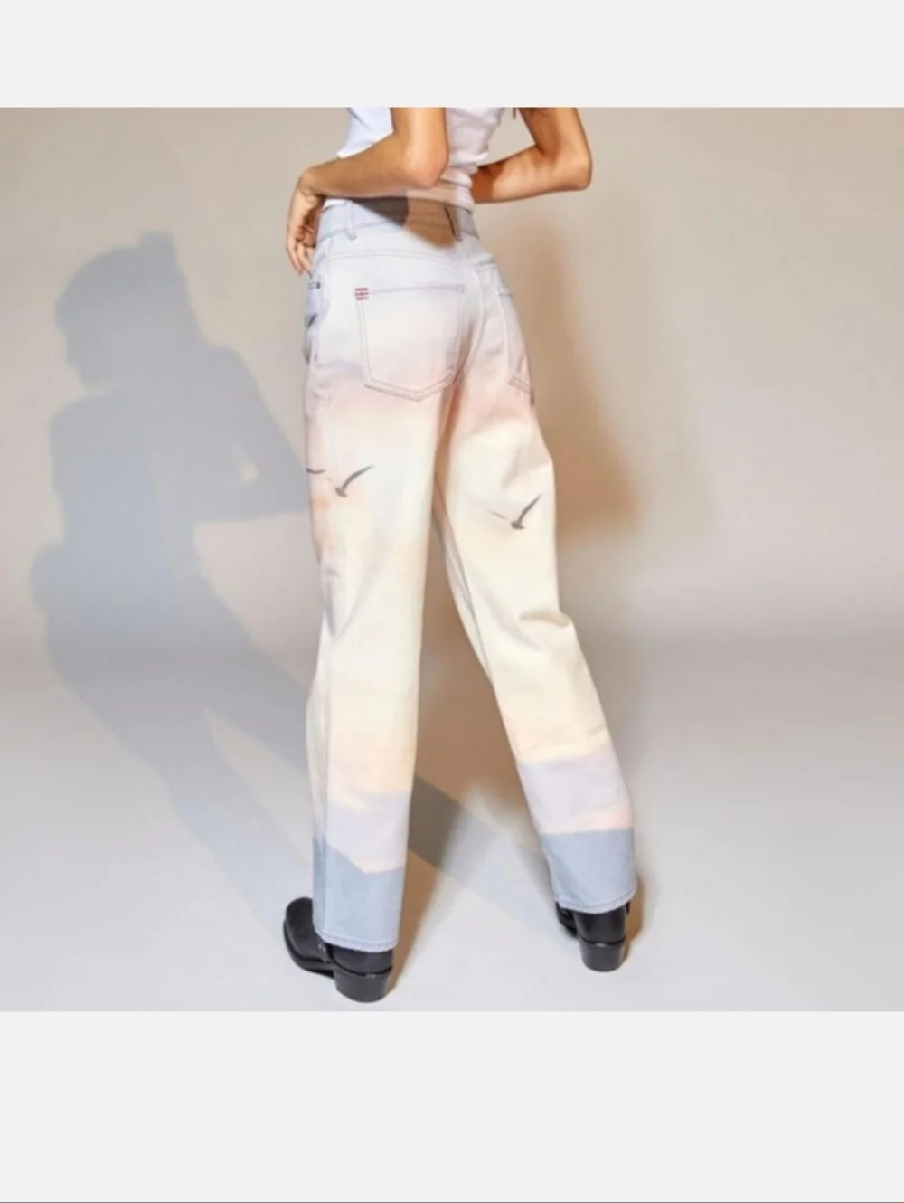 BDG Cowboy Jean Sunset Pastel Ombre Straight-Leg Jeans - Picture 2 of 11